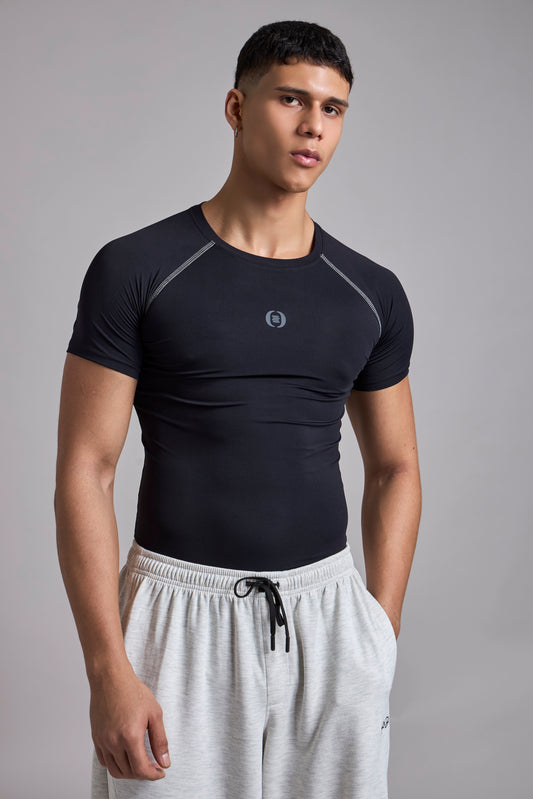 Pack of 2: Grind Compression Tee – Red+Black